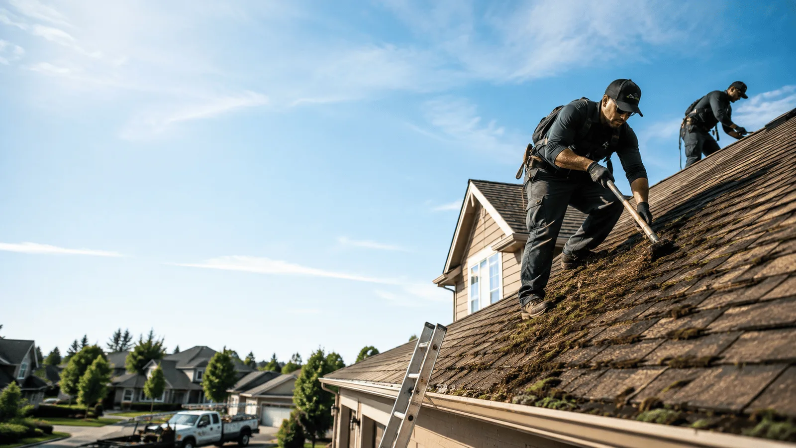 Roof Moss Removal in Temple, ME near me